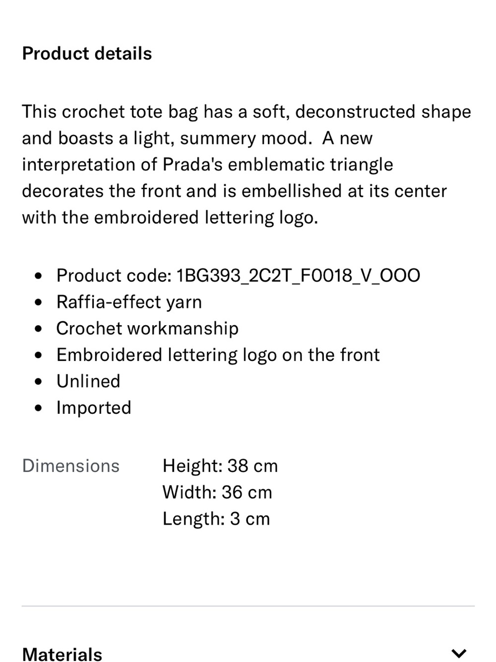 Prada Beige Crochet Tote with Black Logo - Picture 3 of 7